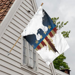 Patriotic American Eagle Print House Flag