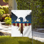 Patriotic American Eagle Print House Flag