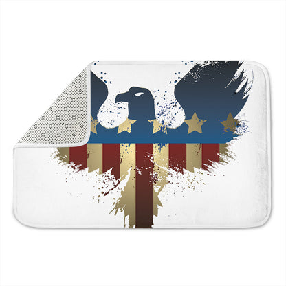 Patriotic American Eagle Print Indoor Door Mat