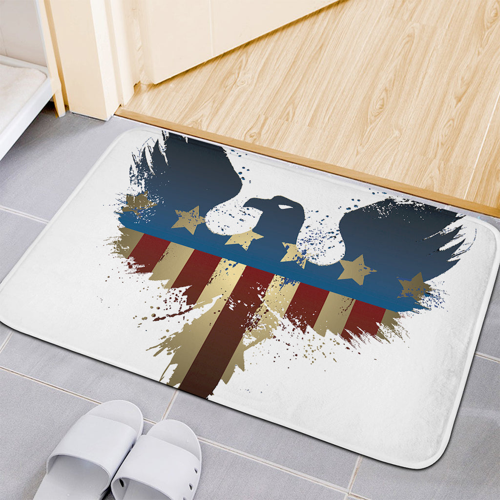 Patriotic American Eagle Print Indoor Door Mat