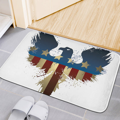 Patriotic American Eagle Print Indoor Door Mat