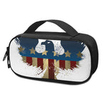 Patriotic American Eagle Print Insulin Cooler Travel Case