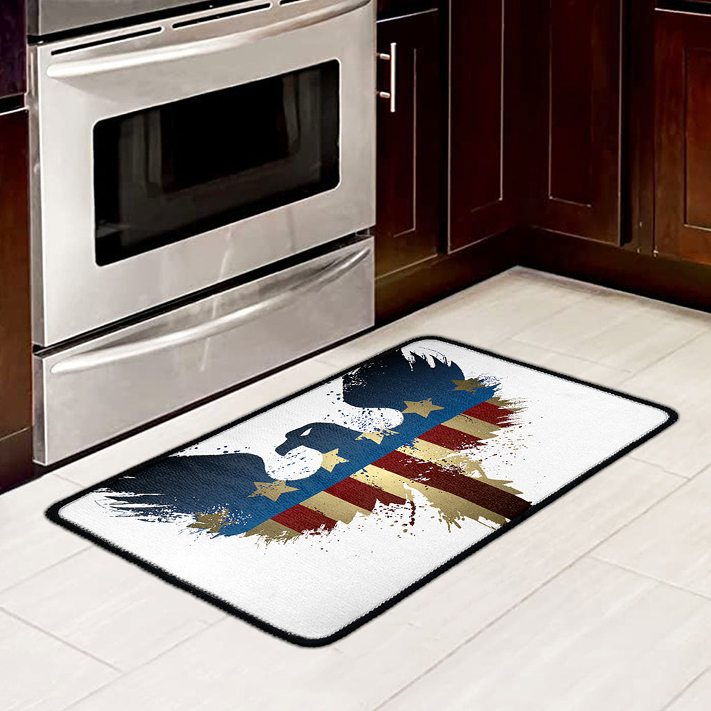Patriotic American Eagle Print Kitchen Mat