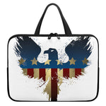 Patriotic American Eagle Print Laptop Sleeve With Handle