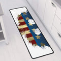Patriotic American Eagle Print Long Kitchen Mat
