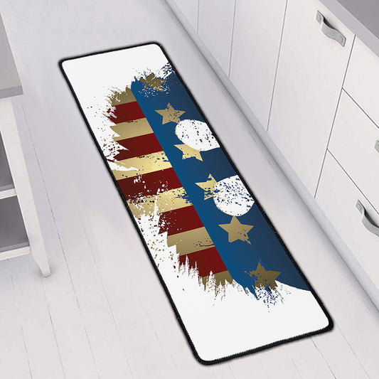Patriotic American Eagle Print Long Kitchen Mat