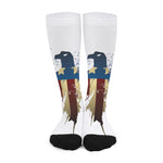 Patriotic American Eagle Print Long Socks