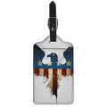 Patriotic American Eagle Print Luggage Tag