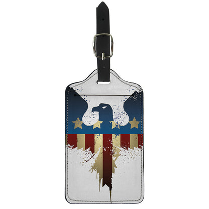 Patriotic American Eagle Print Luggage Tag