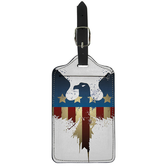 Patriotic American Eagle Print Luggage Tag