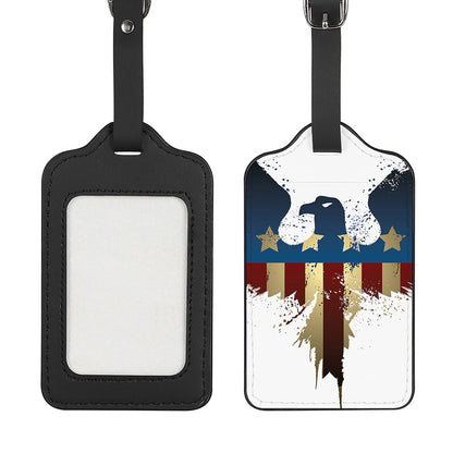 Patriotic American Eagle Print Luggage Tag