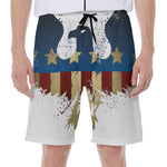 Patriotic American Eagle Print Men's Beach Shorts