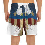 Patriotic American Eagle Print Men's Split Running Shorts