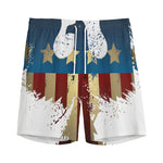 Patriotic American Eagle Print Men's Sports Shorts