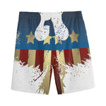 Patriotic American Eagle Print Men's Sports Shorts