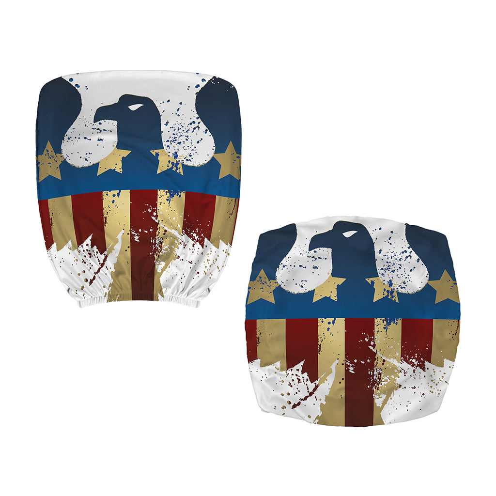 Patriotic American Eagle Print Office Chair Cover