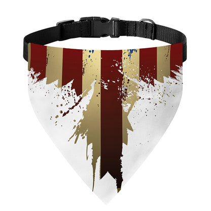 Patriotic American Eagle Print Over The Collar Dog Bandana