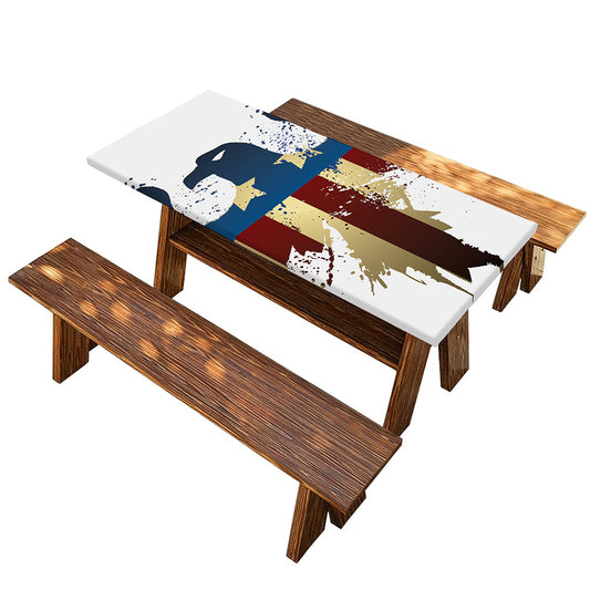Patriotic American Eagle Print Picnic Table Cover