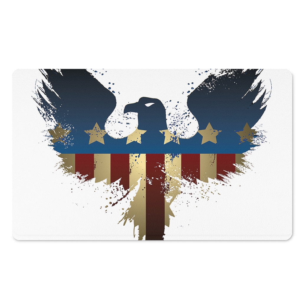 Patriotic American Eagle Print Polyester Doormat