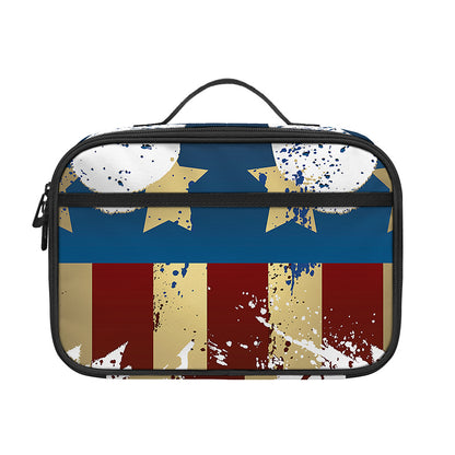 Patriotic American Eagle Print Portable Lunch Bag