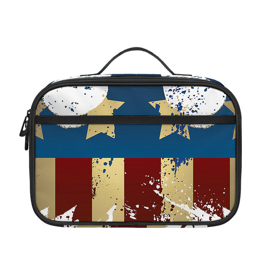 Patriotic American Eagle Print Portable Lunch Bag