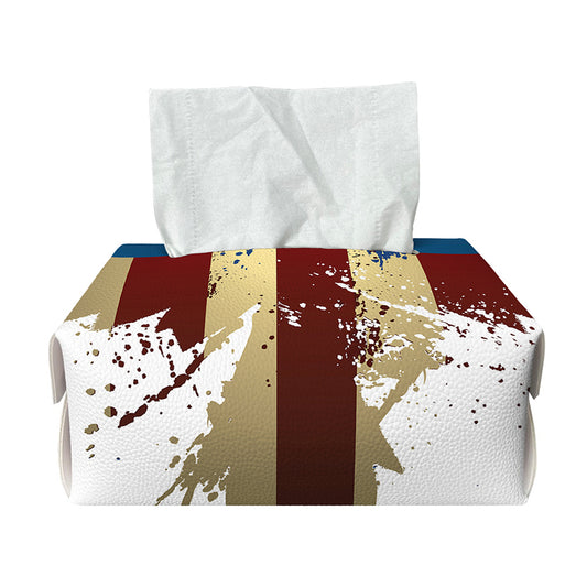 Patriotic American Eagle Print Rectangle Tissue Box Cover