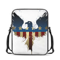 Patriotic American Eagle Print Rectangular Crossbody Bag