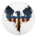 Patriotic American Eagle Print Round Blanket