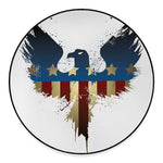 Patriotic American Eagle Print Round Floor Mat