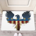 Patriotic American Eagle Print Rubber Doormat