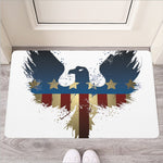 Patriotic American Eagle Print Rubber Doormat