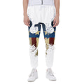 Patriotic American Eagle Print Joggers