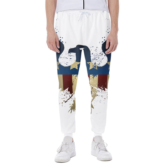 Patriotic American Eagle Print Scuba Joggers