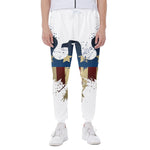 Patriotic American Eagle Print Scuba Joggers
