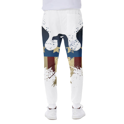 Patriotic American Eagle Print Scuba Joggers