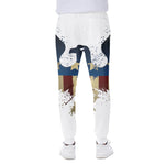 Patriotic American Eagle Print Scuba Joggers