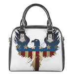 Patriotic American Eagle Print Shoulder Handbag