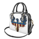 Patriotic American Eagle Print Shoulder Handbag