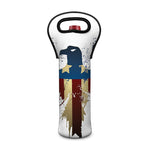 Patriotic American Eagle Print Single Neoprene Wine Tote