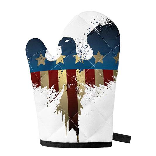 Patriotic American Eagle Print Single Oven Mitt