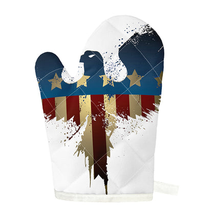 Patriotic American Eagle Print Single Oven Mitt