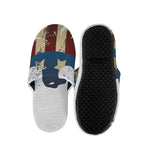 Patriotic American Eagle Print Slippers