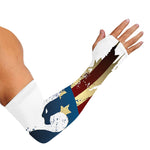 Patriotic American Eagle Print Sun Protection Arm Sleeves