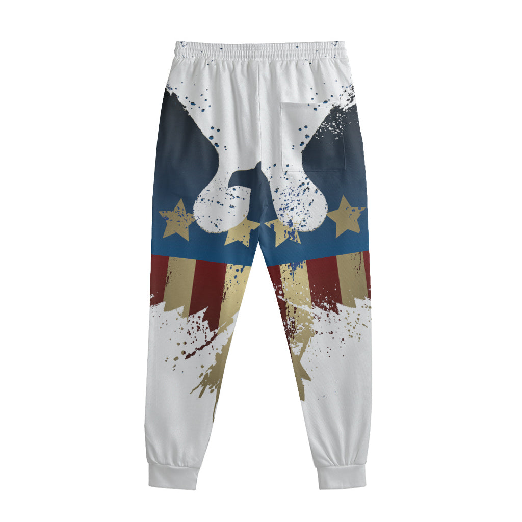 Patriotic American Eagle Print Sweatpants