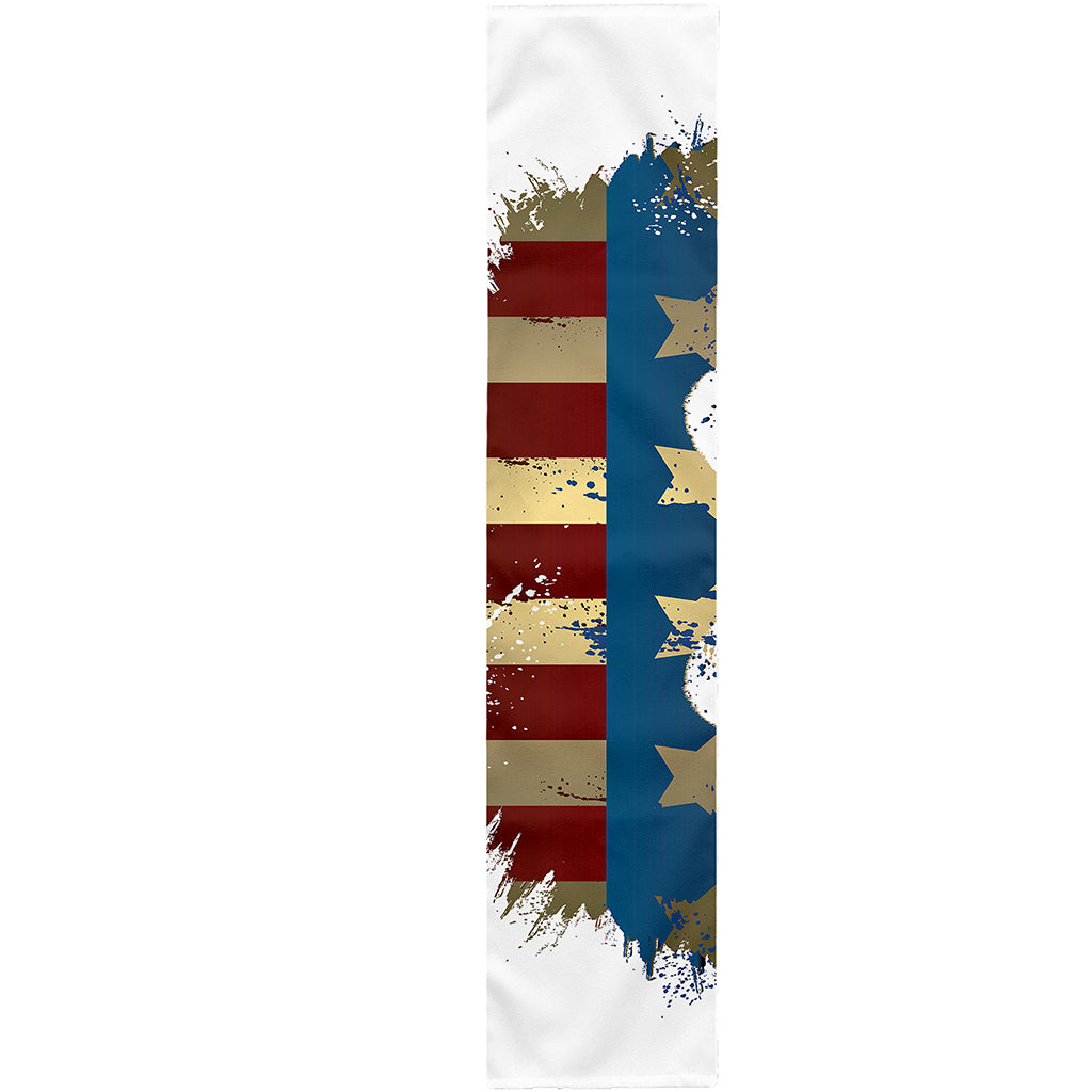 Patriotic American Eagle Print Table Runner