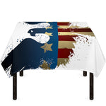 Patriotic American Eagle Print Tablecloth