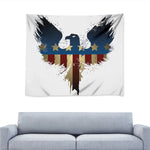 Patriotic American Eagle Print Tapestry