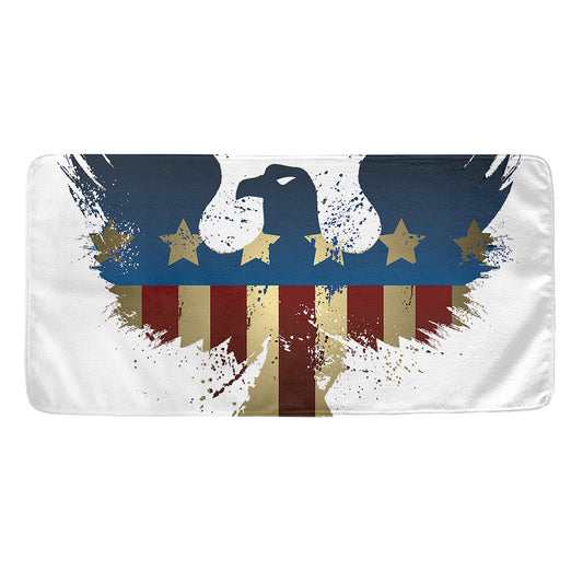 Patriotic American Eagle Print Towel