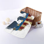 Patriotic American Eagle Print Towel