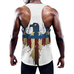 Patriotic American Eagle Print Training Tank Top